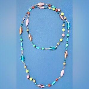 LOFT multi-colored loop necklace! Goes with every outfit!